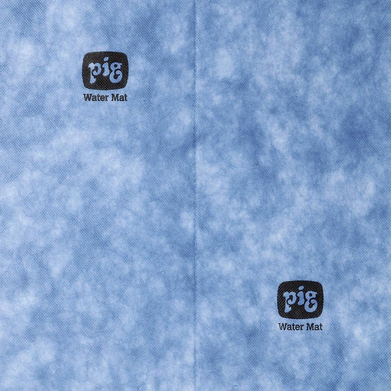 PIG Water Absorbent Mat | Reusable | 10 Pack | 15" W x 19" L | Blue and Black | PM50479 - Image 2